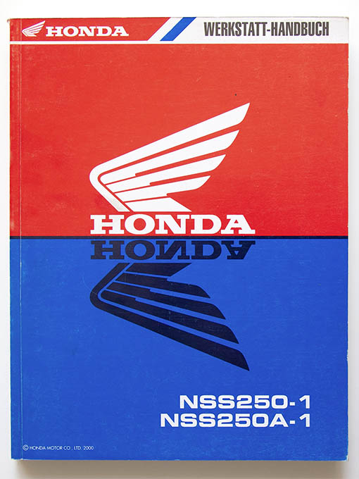 Honda NSS250-1, NSS250A-1 Werkstatt-Handbuch